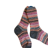 Scrappy/Frankenstein Wool Socks, Whimsical Patterns, Ideal for Cold Days, Cozy Nights, Quirky Gift for Friends, Family